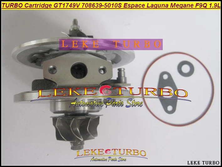 TURBO Cartridge CHRA Core GT1749V 708639-5010S 708639 Turbocharger For Renault Espace Laguna Megane For VOLVO S40 V40  F9Q 1.9L