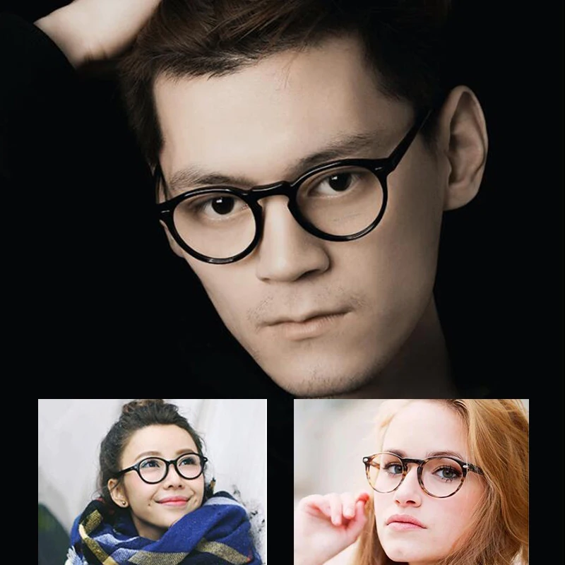 2023 Retro Round eyeglasses frames men ov5186 fashion brand vintage myopia computer optical glasses women Nerd spectacle frames