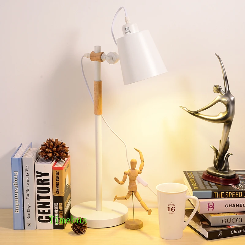 Creative Office LED Desk Lamp Student Learning Eye Shield Table Lights Bed Bedside Reading Book Lighting Modern Metal Bright