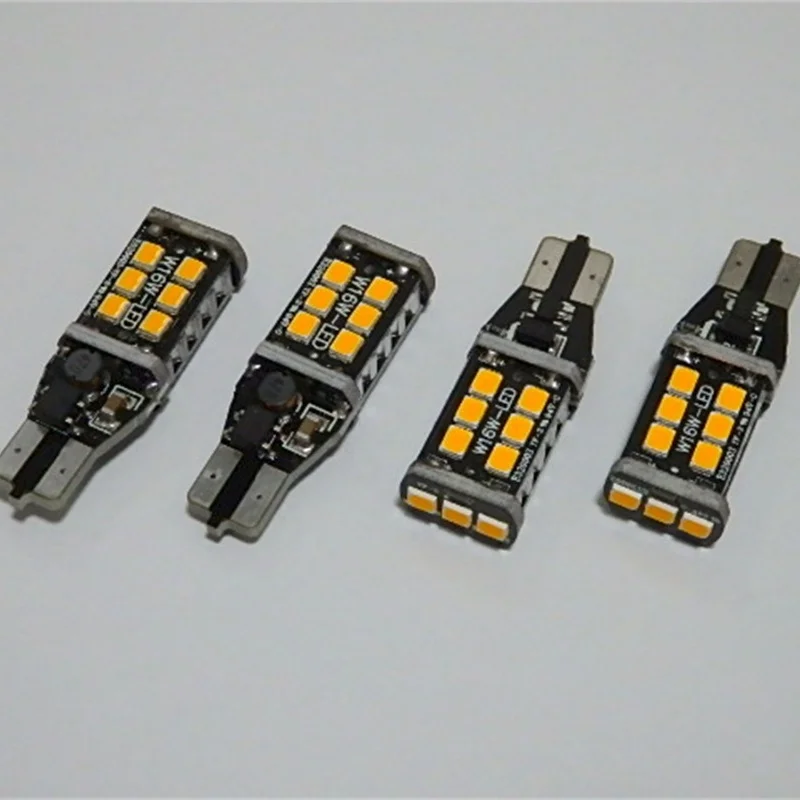 Tcart 4pcs Auto LED Bulbs Error Free T15 2835 15smd Car accessories LED Lights Turn Signals Lamps For Audi TT MK2 8J 2006-2014