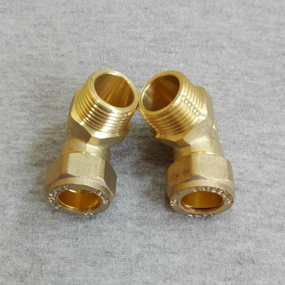 

15mm Compression Fitting Elbow to Male G1/2" Thread