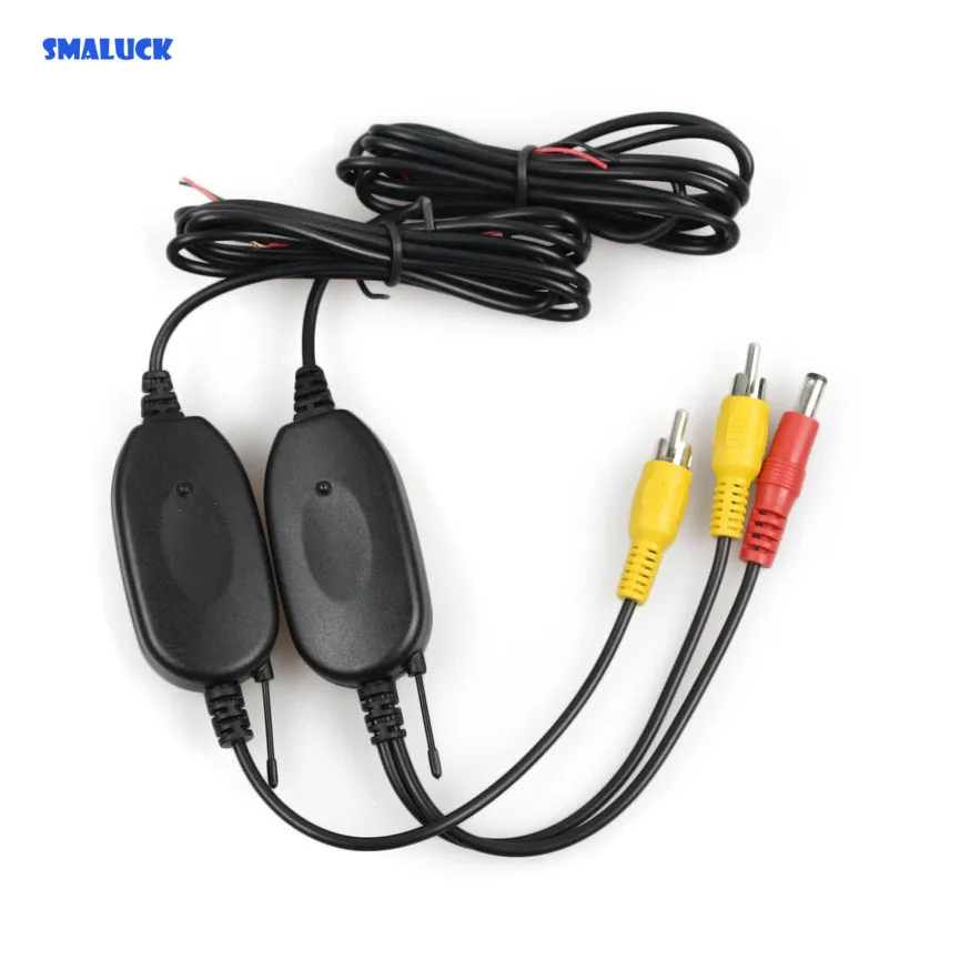 

SMALUCK Wholesale 2.4 G Wireless RCA Video Transmitter Receiver Car Rear View System for Car Backup Camera and Car Monitor