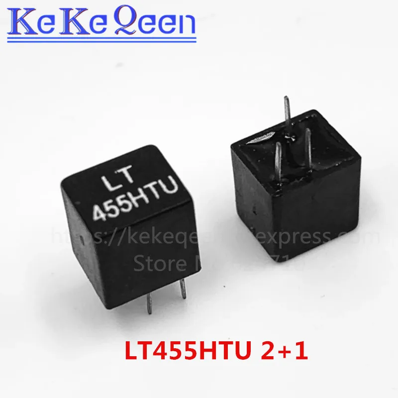 10pcs/lot New and original LT455HTU LT455HU 455K 455H 1+2 DIP-3 Ceramic filter for communication signal relay