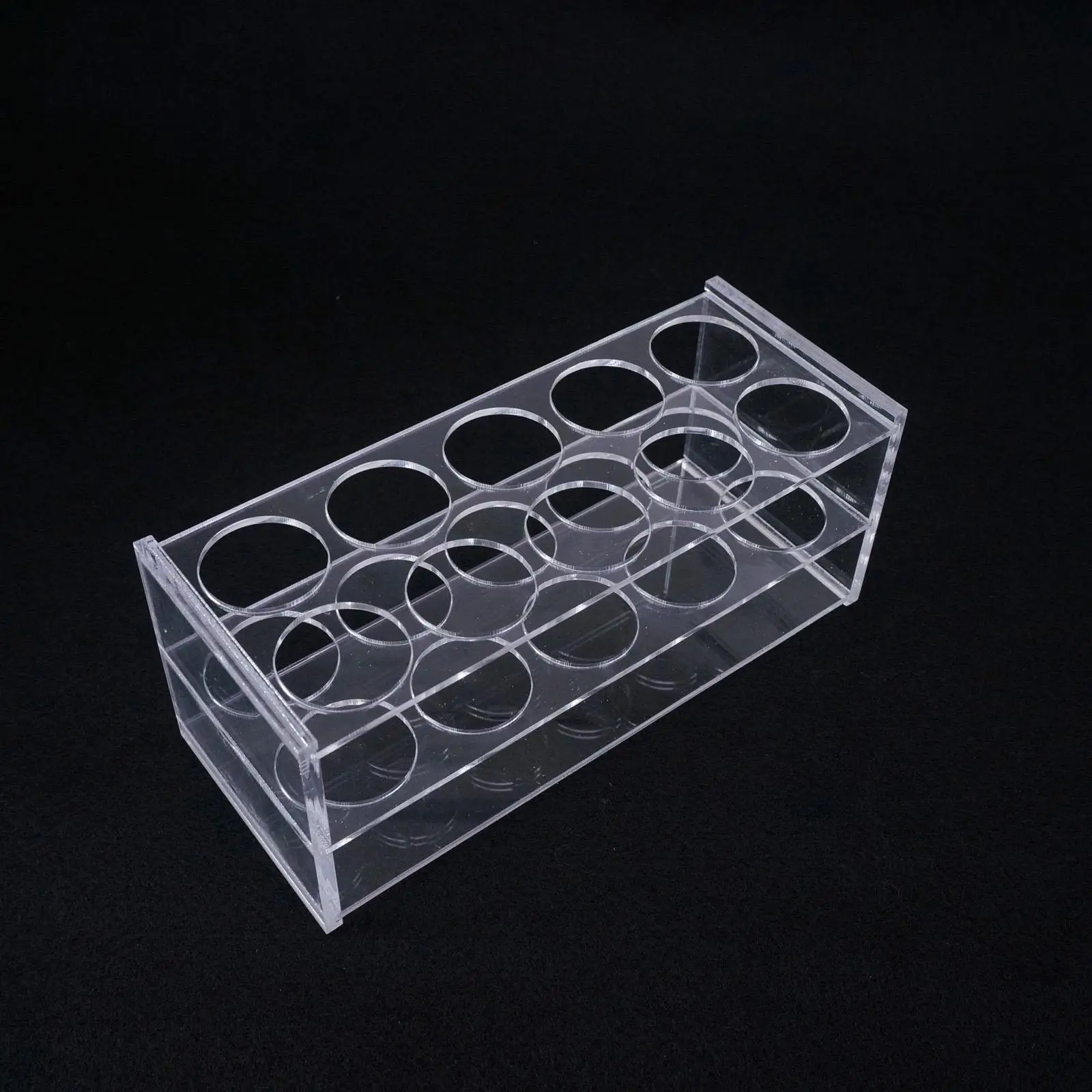 29mm Diam 10 Holes Methyl Methacrylate Rack Stand For 50ml Centrifuge Tubes