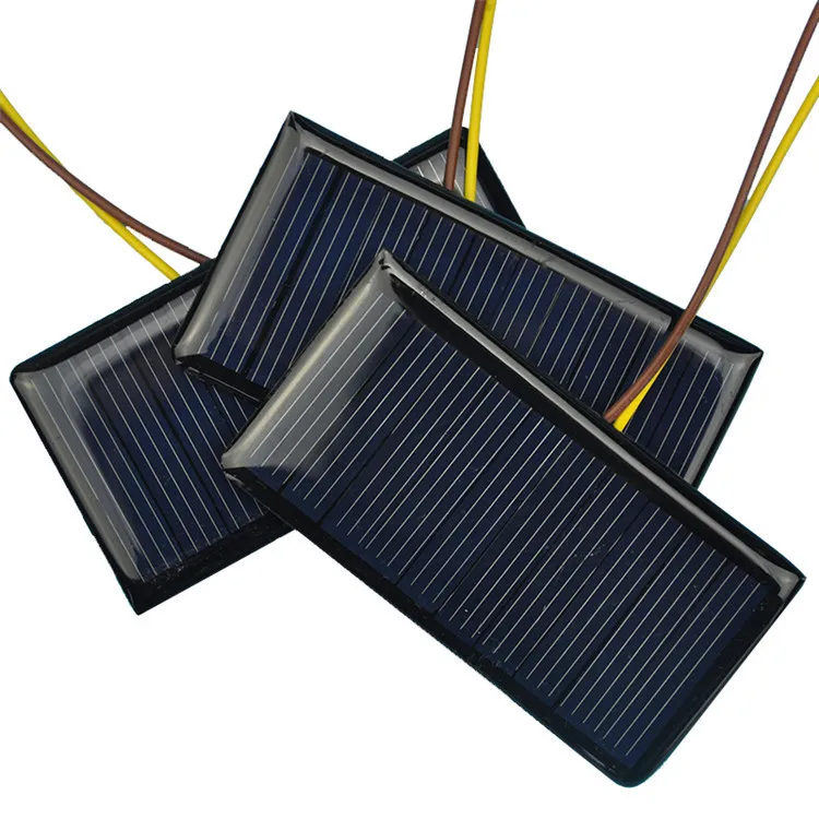 5V Solar Panel  60MA Polycrystalline Solar Cell panel for charging 3.6V /3.7V Battery DIY Solar light Solar toy ect.