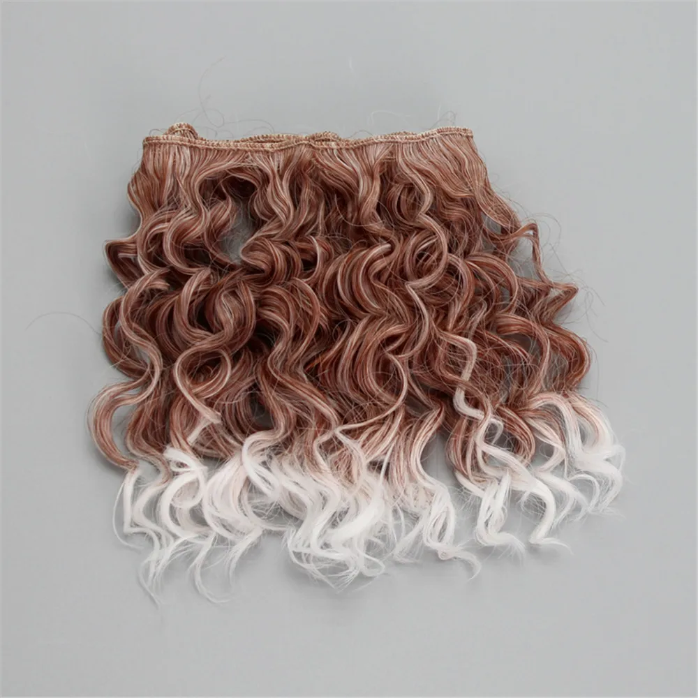 15*100cm High Quality Screw Curly Hair Extensions for All Dolls DIY Hair Wigs Heat Resistant Fiber Hair Wefts Accessories toys