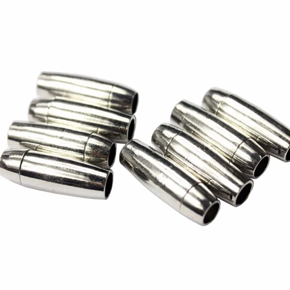 

AaaZee 3 Sets 5mm Diameter Metal Copper Bullet Shape Magnetic Jewelry Clasp For DIY Bracelet Necklace Art Crafts, 23mm Long