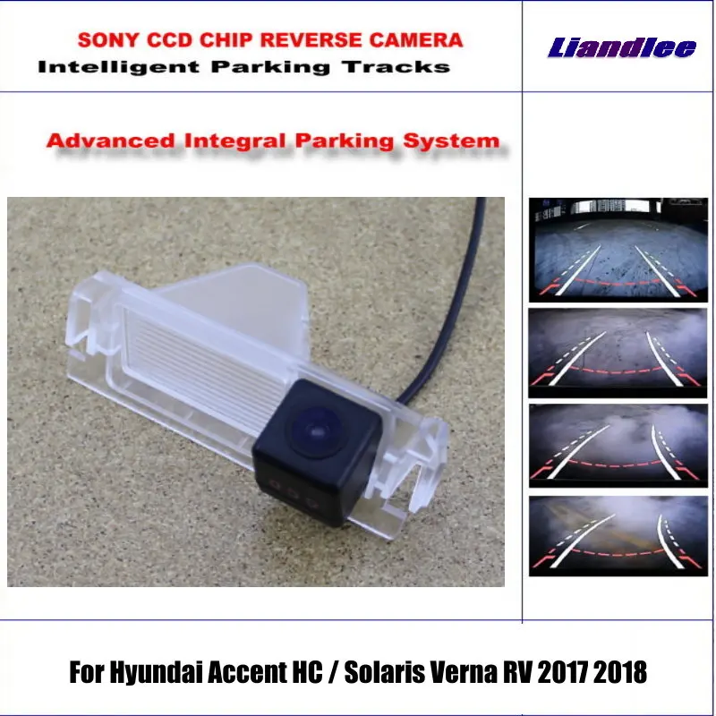 

For Hyundai Accent HC/Solaris Verna RV 2017 2018 Car Backup Reverse Rear Camera Parking Tracks Dynamic Guidance Tragectory CAM