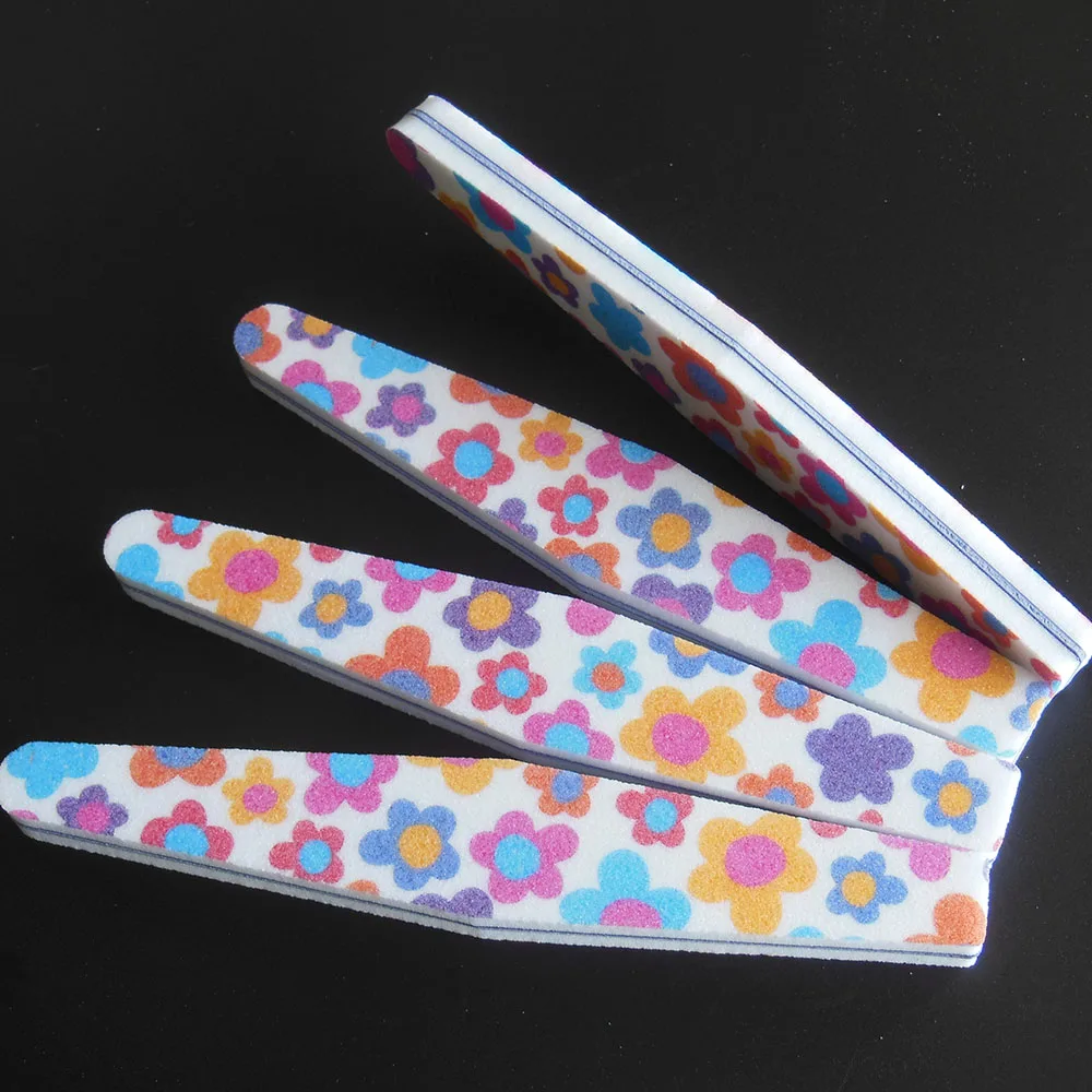 2 stks/partij 180/180 grutten diamond vorm Spons Nagelvijl nail salon boards naiil schuren bestand manicure tool nail buffer file