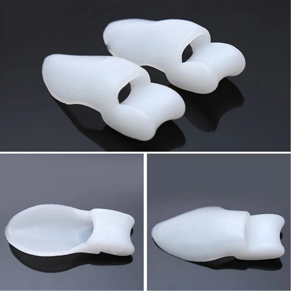 1 Paar Siliconen Teen Separator Bunion Spalk Grote Teen Bone Hallux Valgus Overlappende Corrector Schoen Insert Voetverzorging Orthese Gereedschap