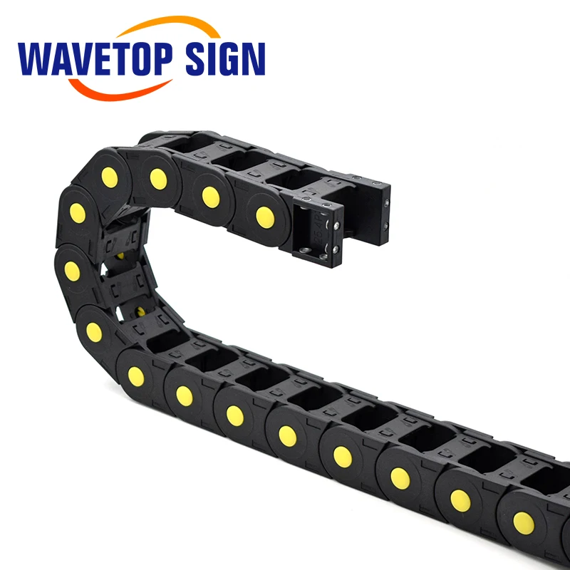 WaveTopSign 1meter Cable Chain Bridge Type Both Side Opening 20x50 20x77 25x38 25x60 25x75 25x100mm Plastic Towline Transmission