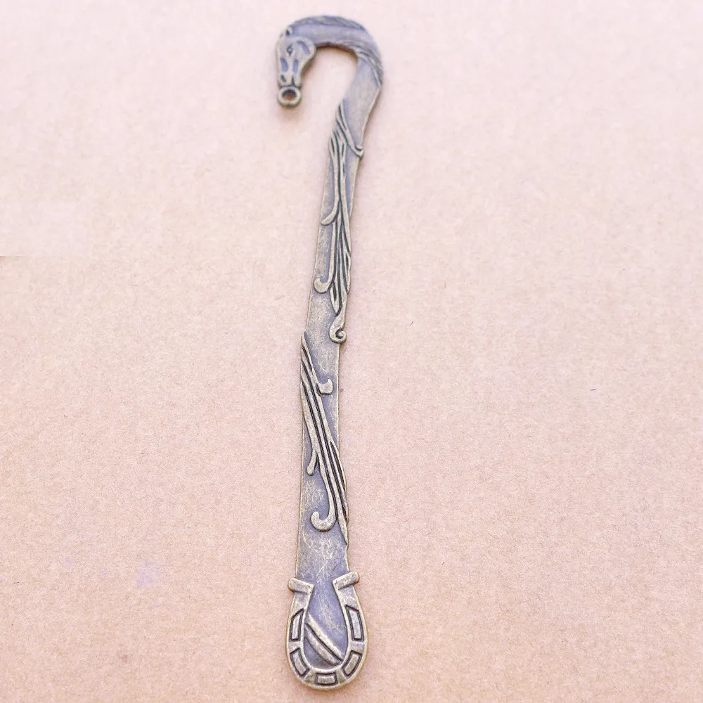 Wholesale 10pcs/lot antique bronze bookmark/hair sticker/hairpin shape alloy charm pendant 15 styles for necklaces keyrings ring