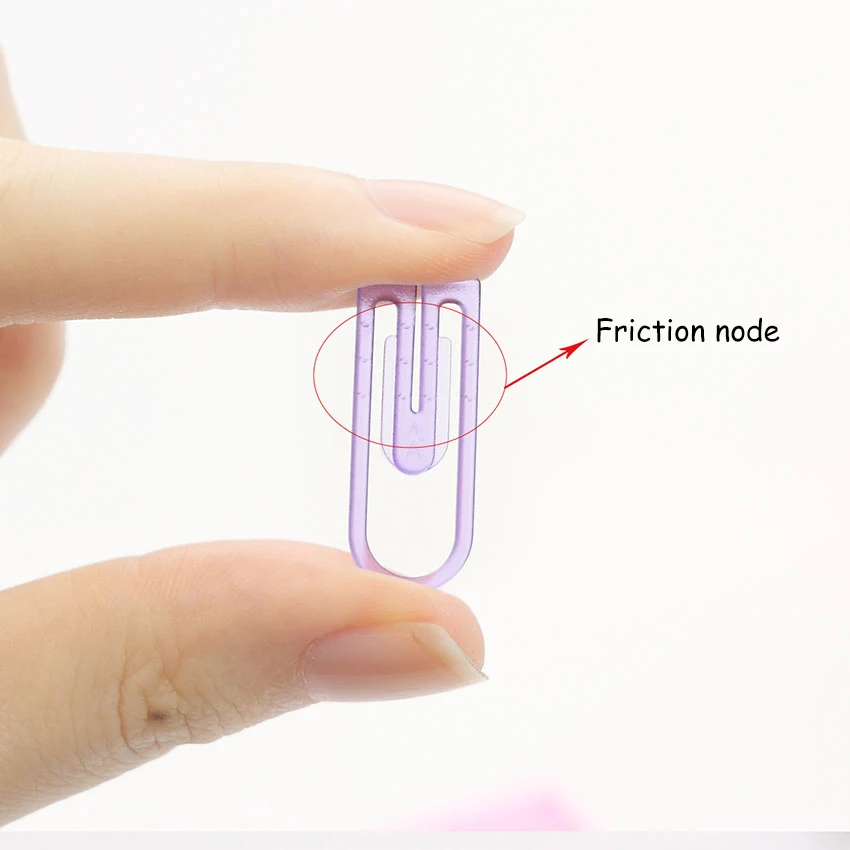 ABS Paper Clip Colorful Tab Index Students Bookmarks Office Supplies Filing Data Student Clipping Paper Decorative Stationary