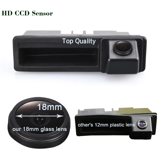 HD 1280*720 pikseli 1000TV linii widok z tyłu samochodu tylna uchwyt bagażnika kamera cofania dla Audi A6L Q7 A3 A4 A6 A8 A5 S4 S6 S3