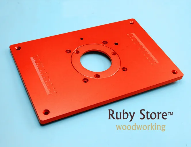 Aluminum Router Insert Plate for Routers (Red Series) 200mm x 300mm x 10mm