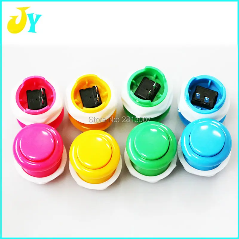 

100pcs/Pack Factory Price Wholesale High Quality Amusement Games Machine's Accessory 28mm Arcade Push Buttons