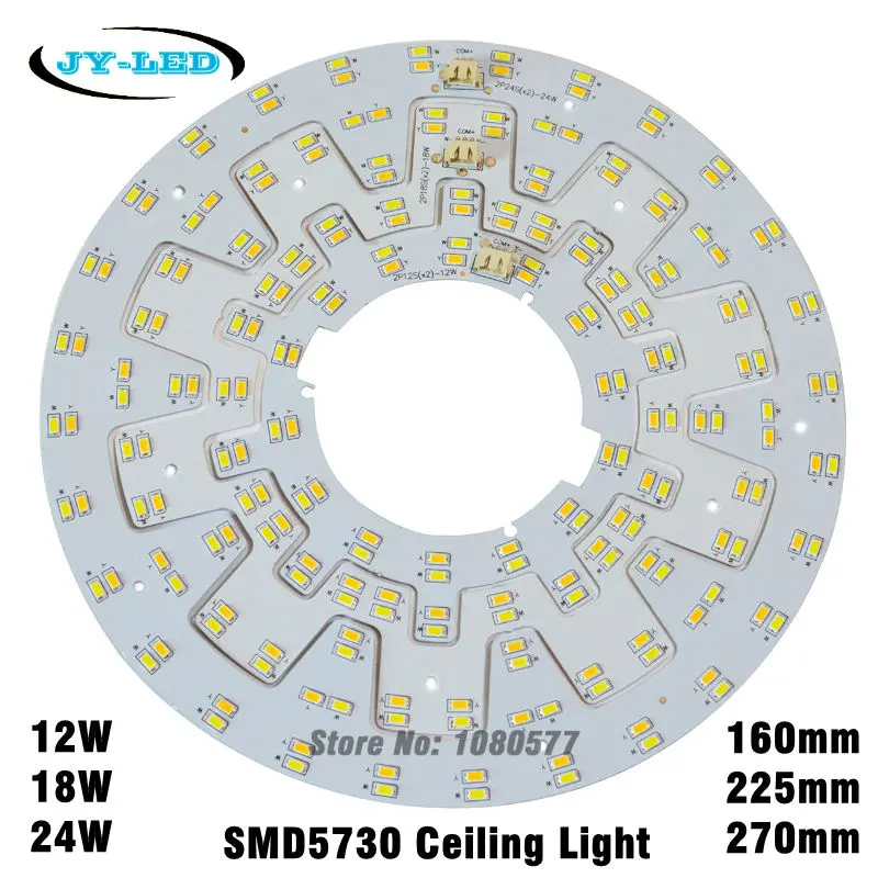 Double Color Ceiling Light Board LED Panel 12W*2 18W*2 24W*2 SMD5730 White/Warm White/Nature White + Magnet Screw + Driver