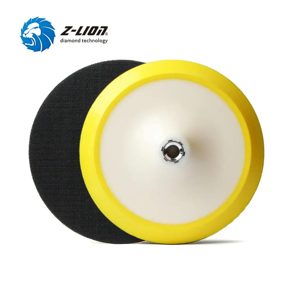 Z-LION 6 Inch /7 Inch Plastic Backing Pad Car Wax Sanding Disc Backing Holder For Angle Grinder M14 5/8-11 Connector Joint