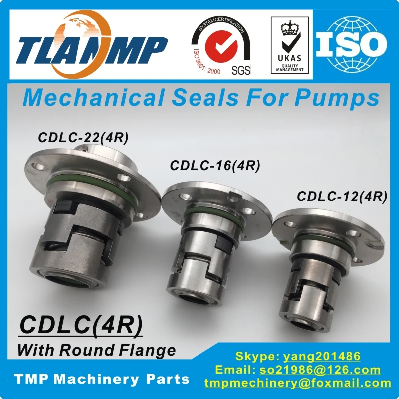 CDLC-12 (4R) CDLC-16 (4R) CDLC-22 (4R) Cartucho TLANMP Selos Mecânicos Com Flange Redonda de 4 Furos para Bombas CNP CDL / CDLF