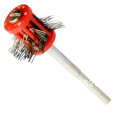 

Maximat Pro-Texturning Brushes RED Color Wire Dia 0.3mm Jewlery Making Tools Mounted Matt Wire Brushes