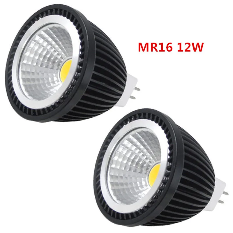 1 pçs super brilhante mr16 cob 9 w 12 15 lâmpada led mr16 12 v branco quente branco frio conduziu a iluminação do bulbo