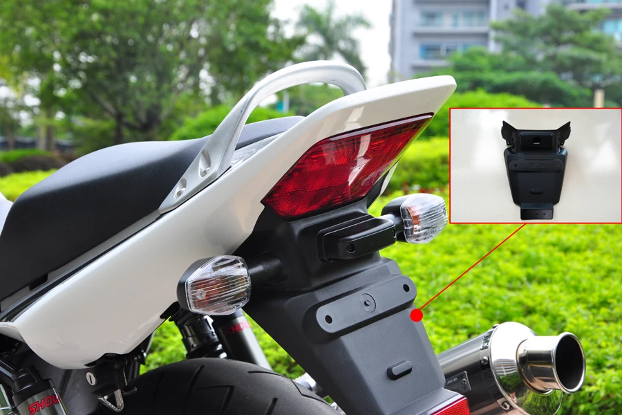 

Wotefusi ABS Injection Rear Tail Fender Mud Flap Guard For Honda CB400 V-TEC 2004-2013[ZX02]