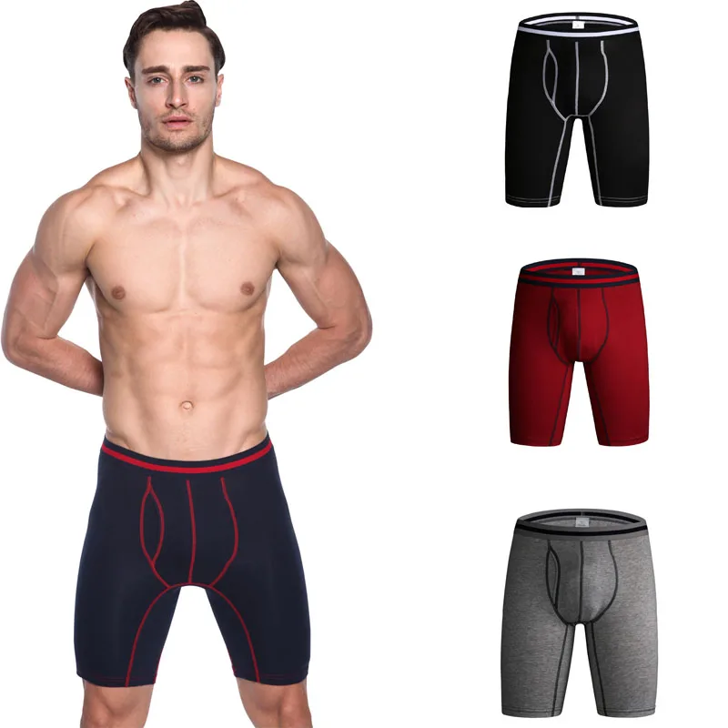 Soft Cotton Brand Men Underwear Men\'s Underwear Pants Male Convex Extended Wear Cotton Pants Leg Head Spot Cuecas Boxers