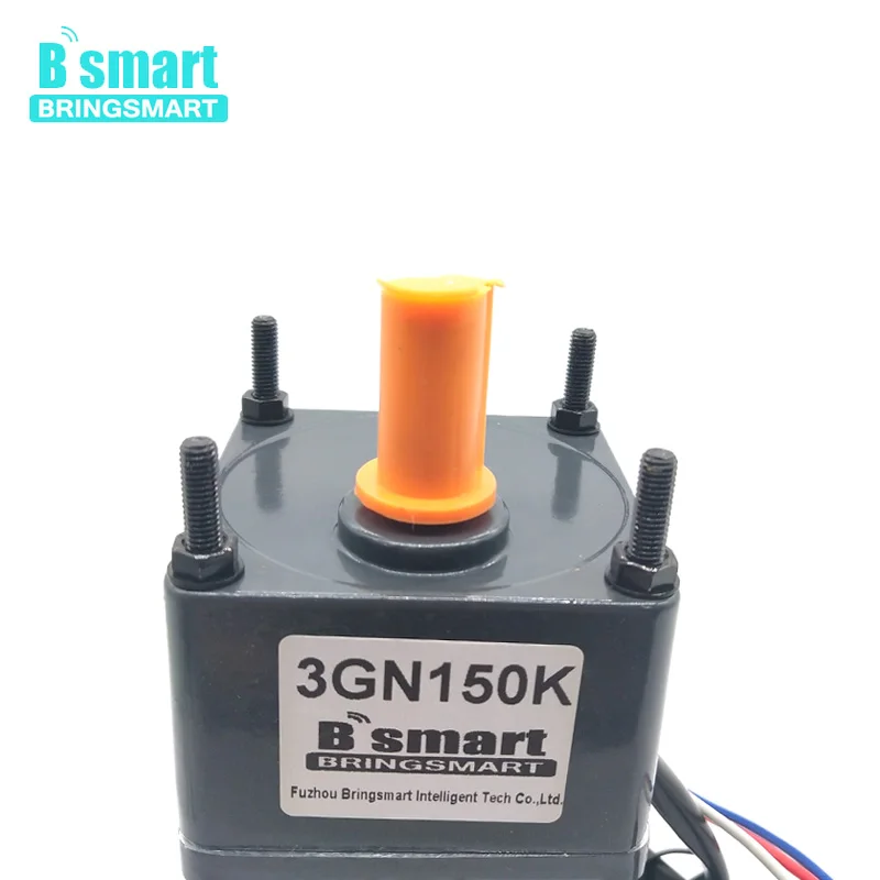 Bringsmart 3IK15GN-C AC 220V 15W Single Phase Fixed Speed Motor 220V AC Constant Speed Motor Low Speed Reversible With Capacitor