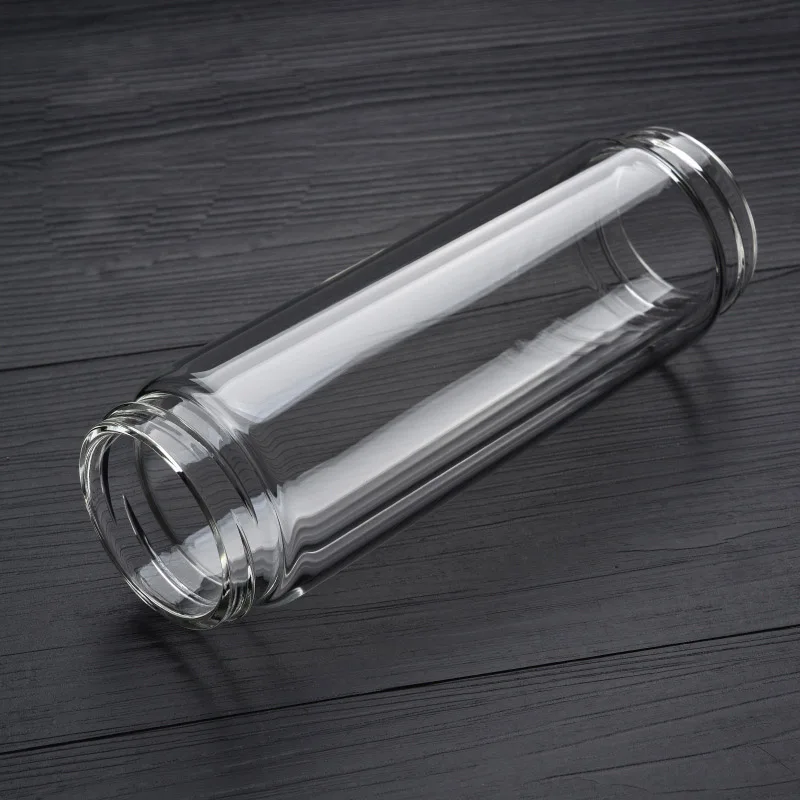 Glass Water Bottle With Loose Leaf Tea Strainer Tea Infuser Double wall Glass Bottle Free to disassemble Thermos 300ML 400ML