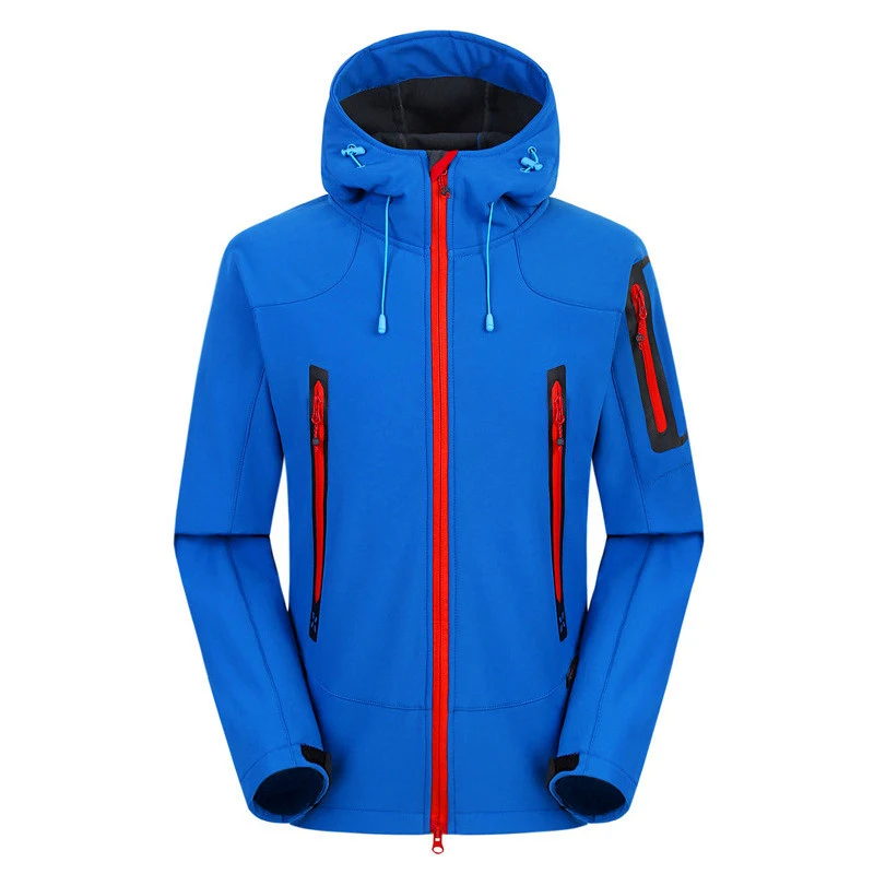 Hot Sale Sport Outdoor Windproof Softshell Waterproof Warm Camping Fishing Adult Male Clothing Polyester Hiking Jacket