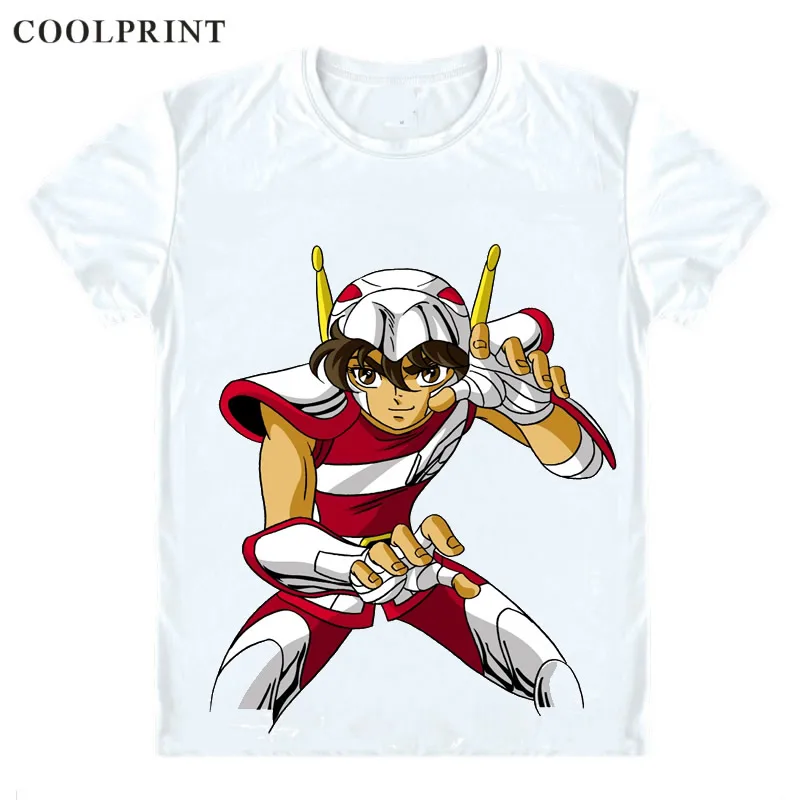 Pegasus Tenma Pegasasu no Tenma T Shirt Saint Seiya Knights of the Zodiac Men Casual TShirt Premium T-Shirt Short Sleeve Shirts