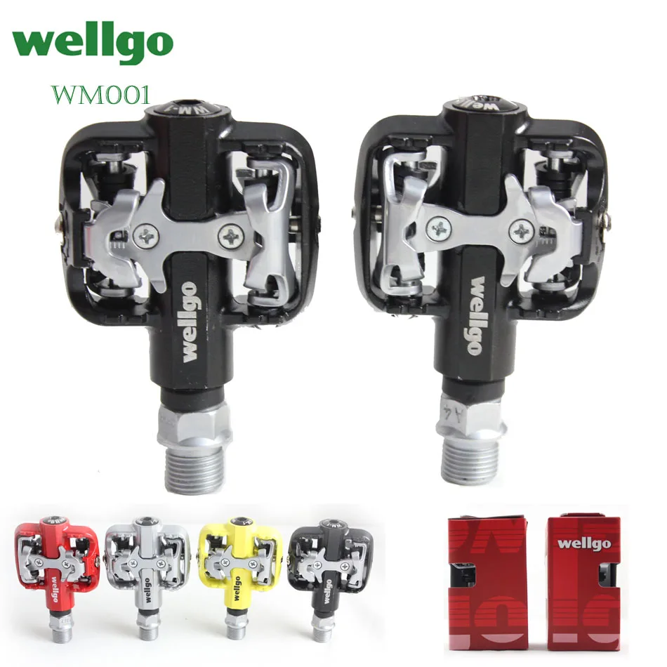 

Wellgo Wm001 mountain bike pedal road bike pedal aluminum alloy pedal bicycle lock pedal lock wm001