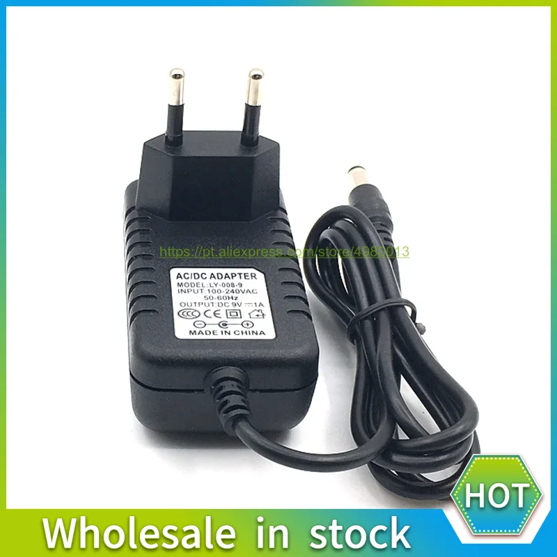 DC 9V1A 9V 1A Power Supply Adapter EU PLUG 100V-240V 220V AC TO DC Converter 1000MA 5.5*2.1MM 5.5MM*2.5MM FOR ARDUINO UNO R3