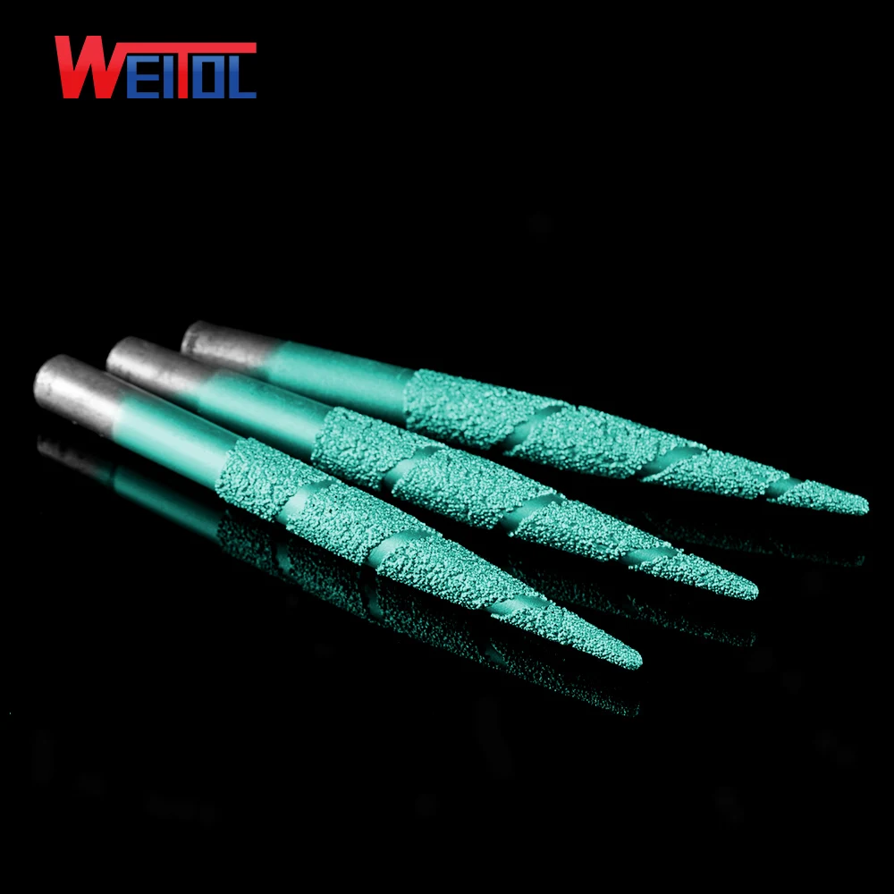 Weitol Brazing stone engraving bits marble carving tools CNC router bits CNC router machine milling cutter