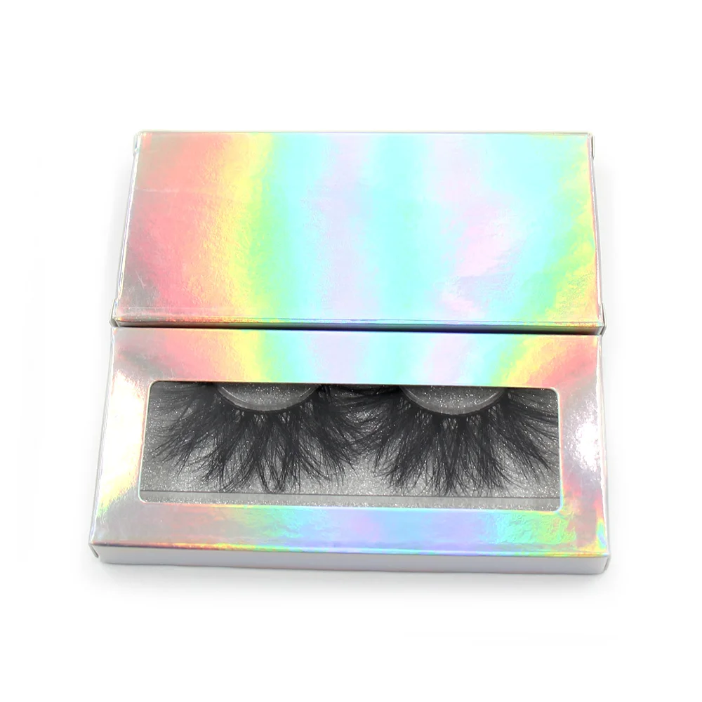 AMAOLASH 25mm Wimpern 5D Nerz Wimpern Dicken Durchziehen Falsche Wimpern Flauschigen Dramatische Wimpern Make-Up Weichen Wimpern 38 Stile