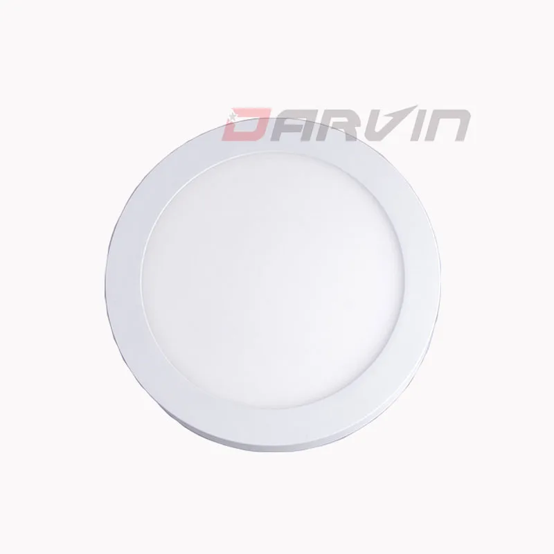 LED Surface Downlight Panel 6W 12W 18W 25W Round Panel LED Ceiling Recessed Light with Black Heat Radiator SMD2835 AC85V-265V