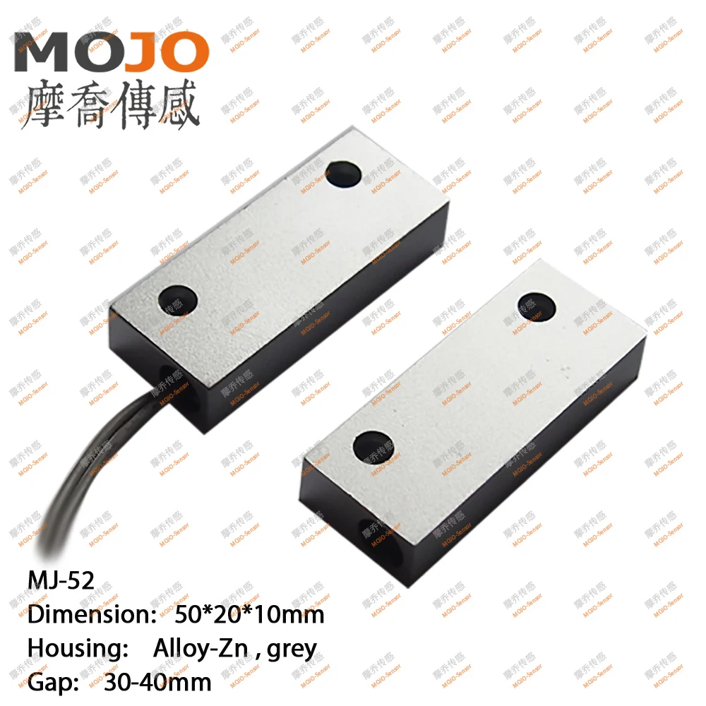 

2020 MJ-52(10pcs/lot) N.O type Metal housing (Alloy-zinc), ideal for wooden door or metal window magnet switch