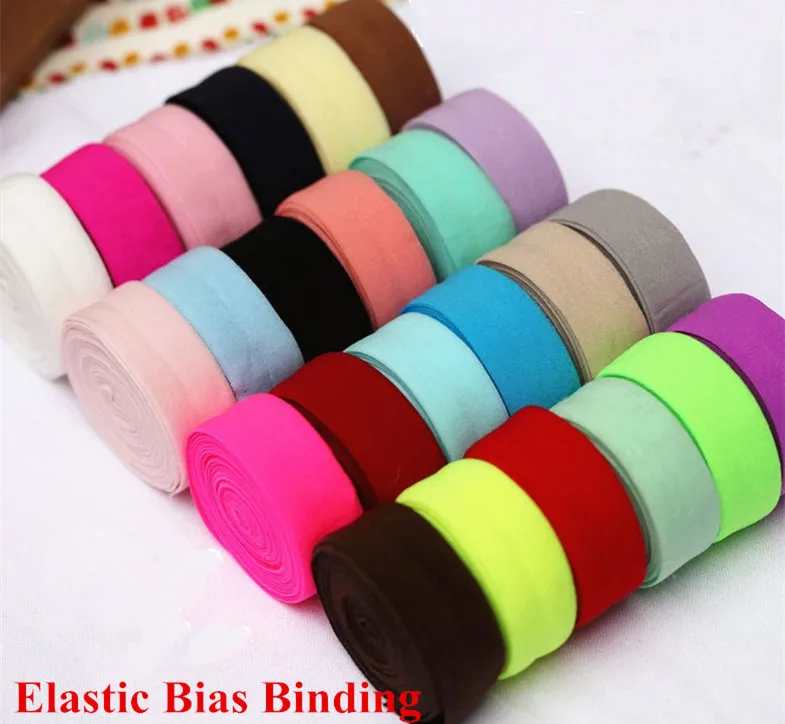 20 Metri/lotto 2 CM Spandex Bias Binding assetto Elastico nastro vestiti hat craft patchwork cucitura biancheria intima libera la nave