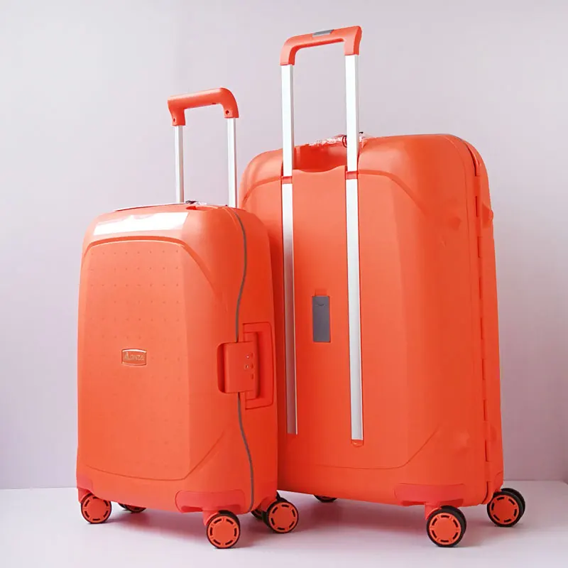 Luxury 100% PP rolling luggage hardside fashion suitcase spinner travel suitcase bag consignment box 20\