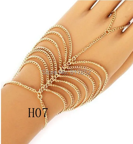 HOT SELLING! New Style  Chains Hand Chains Jewelry Bracelet Chains Jewelry Finger Chains Jewelry 12 Styles 2 Colors