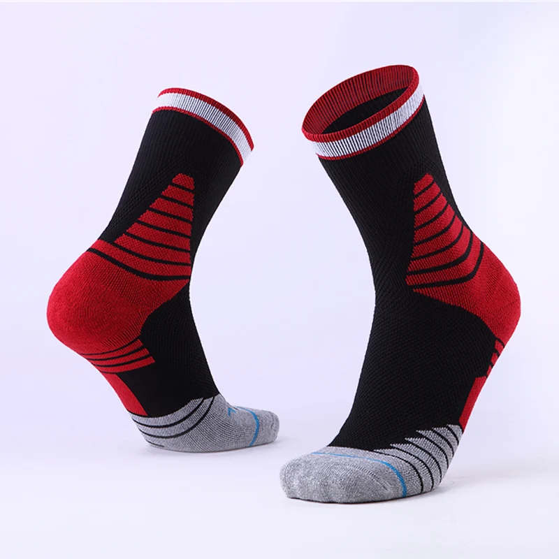 Brothock Stars Professional basketball socks Sports socks for men training running outdoor breathable elite non-slip high socks