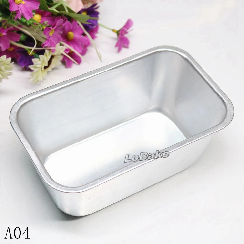 (2pcs/lot) 15*9*6.5cm plain surface rectangle shape aluminium egg tart pudding jelly mousse Chocolate cake mould for baking pans