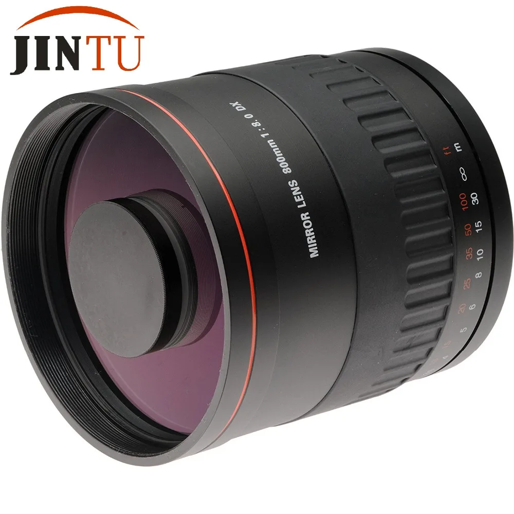 JINTU 900mm profesjonalne lustro teleobiektyw obiektyw z ręczną regulacją ostrości + T2 Adapter do montażu pierścień do canona EOS EF EF-S kamera