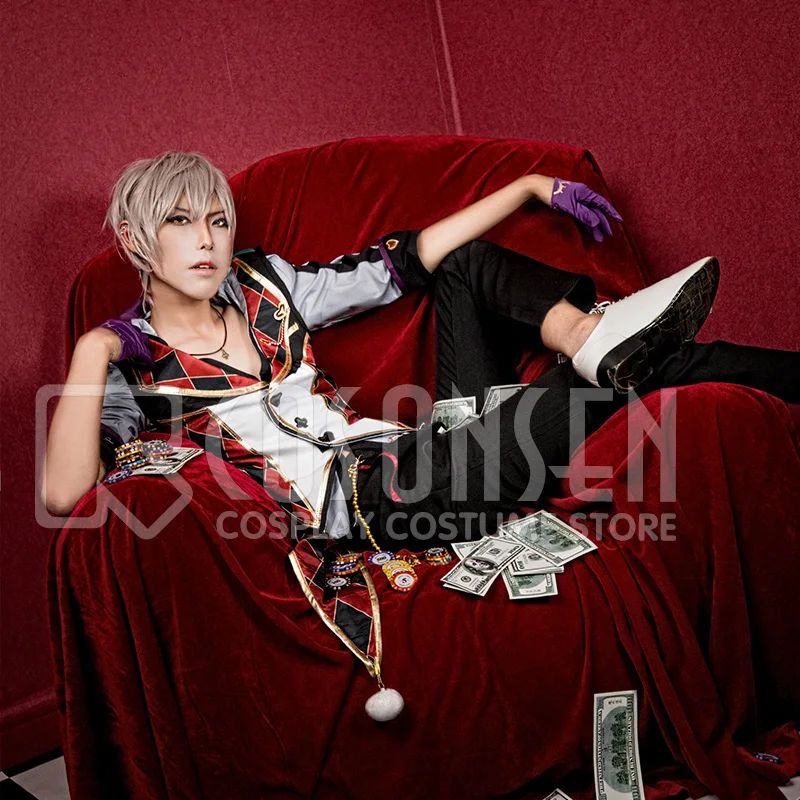 COSPLAYONSEN Ensemble Stars Card Battler Field Gambler Koga Oogami Bloomed Cosplay Costume Full Set