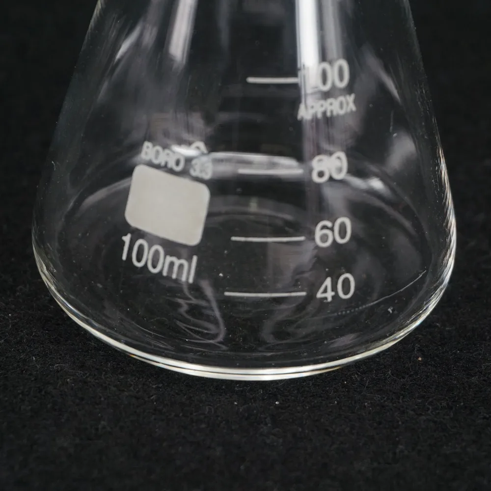 100ML Conical Erlenmeyer Flask G3.3 Borosilicate Glass Lab Supplies