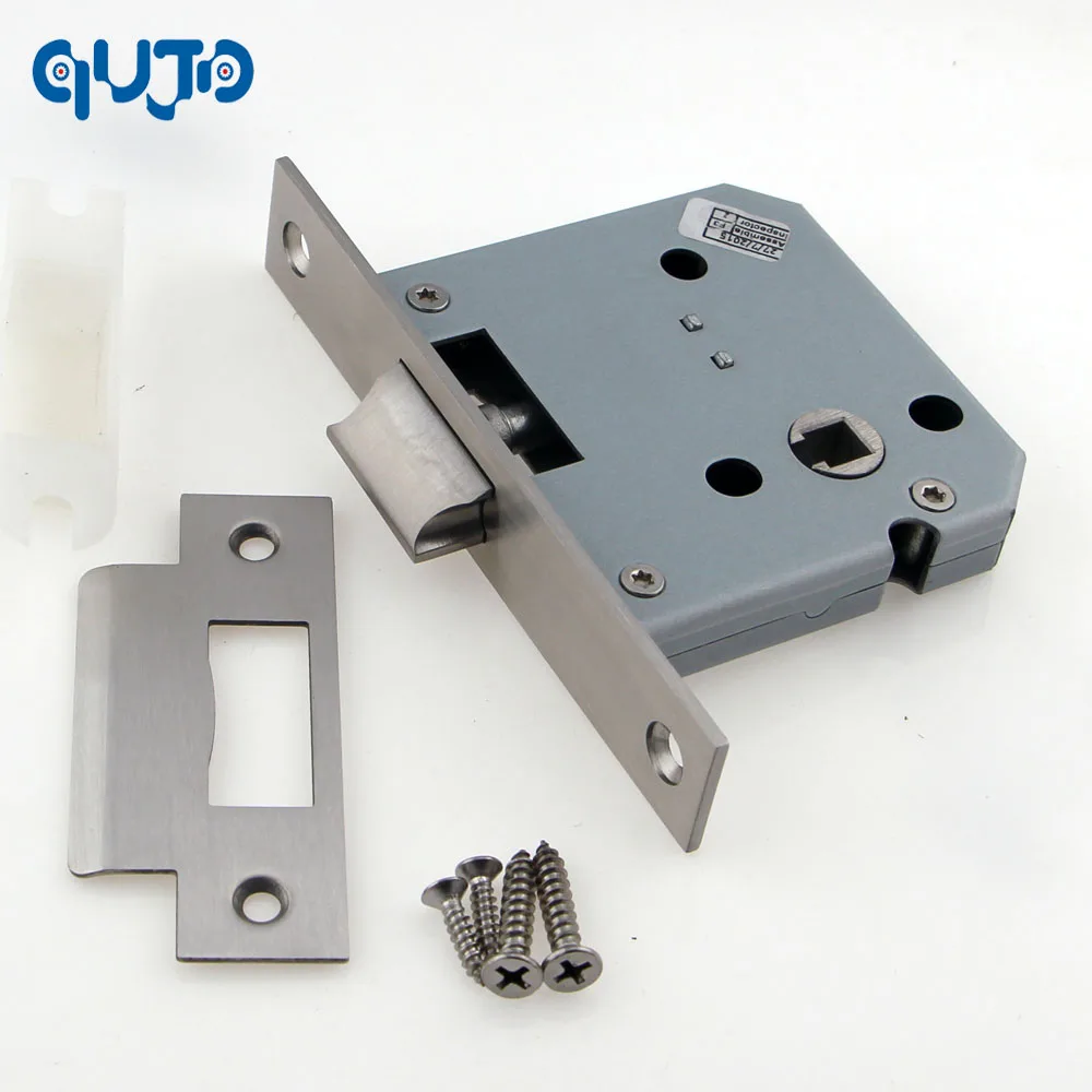 Stainless Steel Passage Latch Lock 55mm Backset  Door Latch