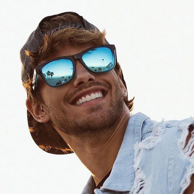 DOKLY Polarized Aviation blue mirror Sunglasses men's Vintage Sun Glasses For men Fashion Brand Luxury Mirror Shades Oculos image 5