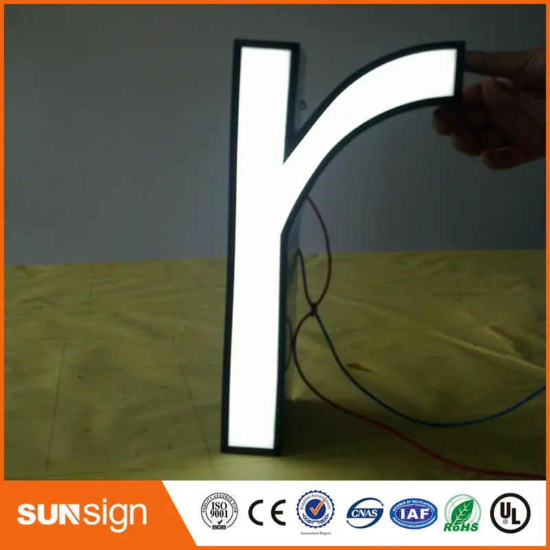 Custom Super Heldere Reclame Verlichte Letters Fontlit Letters