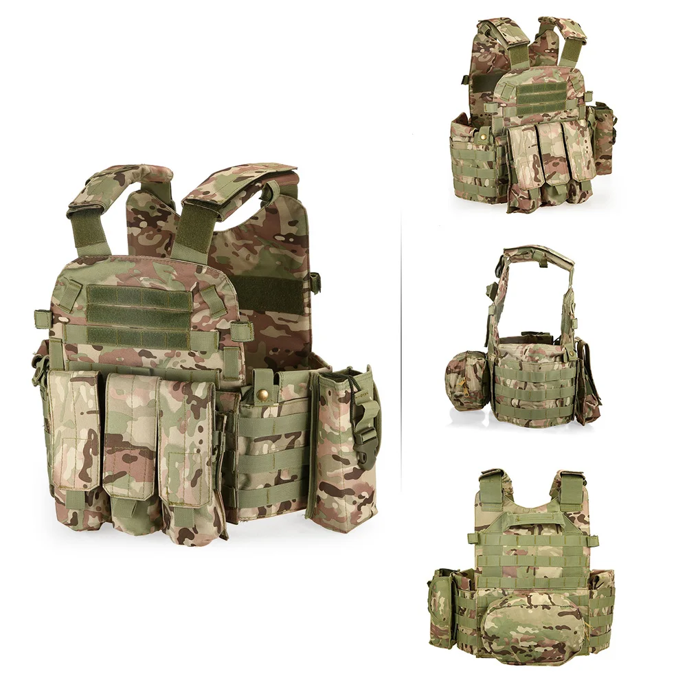 

Men's Modular Vest Load Carriers Vest Hunting Gear with Hydration Pocket for Outdoor Camping Hiking Backpacking 2022 New