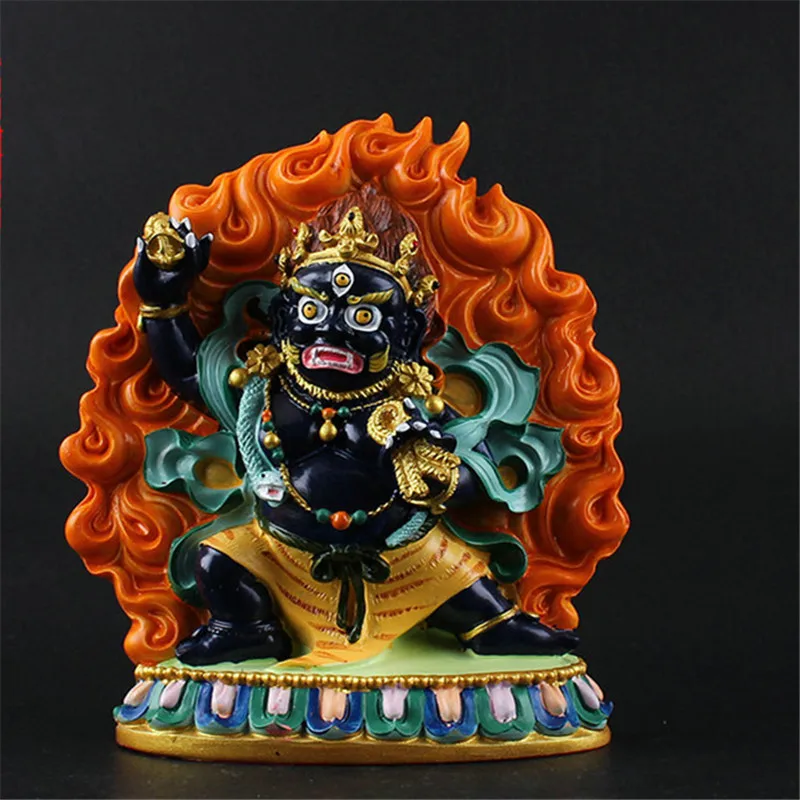 Vajrapani Bodhisattva Buddha Statues Buddhism Hand-painted Small Statues of The Mountain God Buddha Figurine